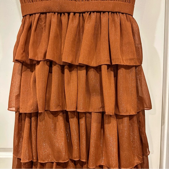 MAC DUGGAL | SPARKLY RUFFLE LAYERED GOWN #49287 - Picture 5 of 15